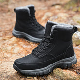 Winter Herren Schneestiefel Mode High Top Wasserdichte Turnschuhe Plüsch Warme Herrenstiefel Outdoor Männliche Wanderstiefel Arbeitsschuhe Größe 48